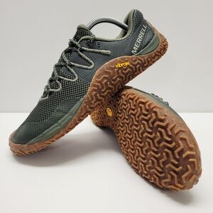 Merrell Trail Glove 7 Barefoot Hiking Shoes Men J067655 Pine Gum Vibram Size 10